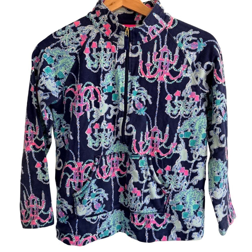 Lilly Pulitzer Captain Popover in the Pop Up Monkey Trouble print Size XL 12/14